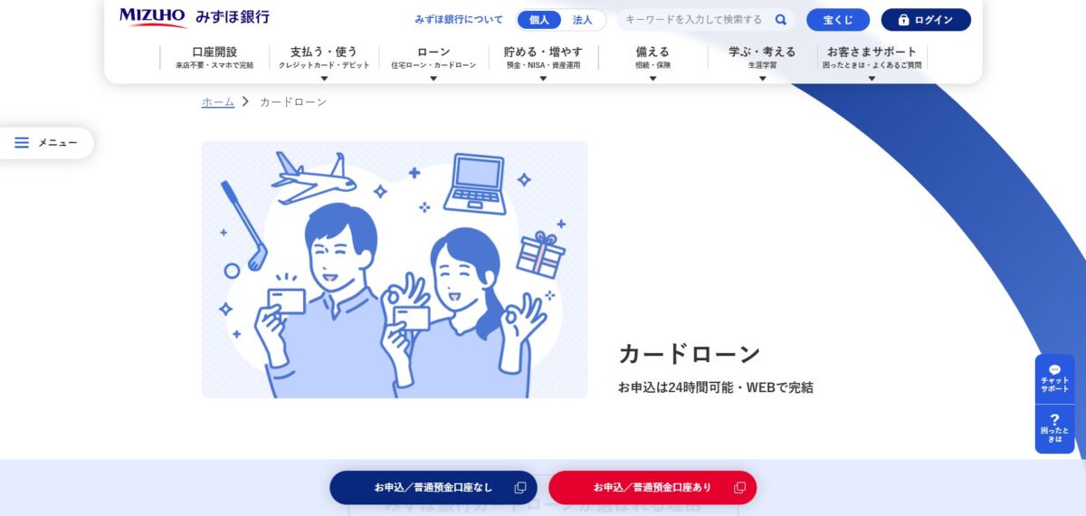 みずほ銀行カードローン